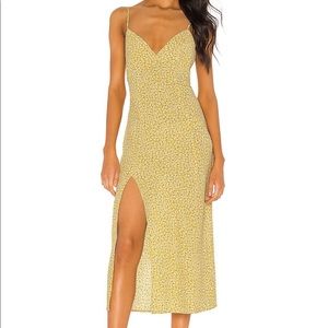Resa Harper Slip Dress in Yellow, size M